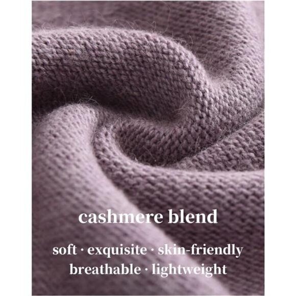 Ladies Wool Knitted Skull Beanies Cap Mixed Purple - Picture 2 of 6